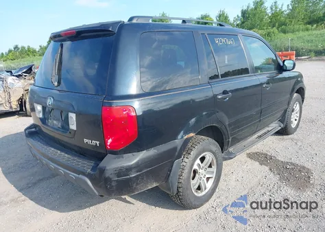 2004 Honda Pilot Exl из США, поврежденный, VIN 2HKYF18524H565219